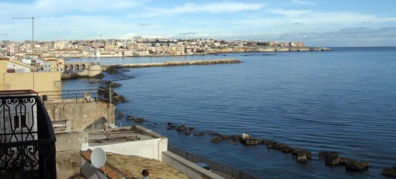 The Mediterranean laps the eastern shore of the island of Ortigia, the Siracusa neighborhood that houses architectural treasures ranging from ancient Greek to Baroque.